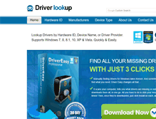 Tablet Screenshot of driverlookup.com